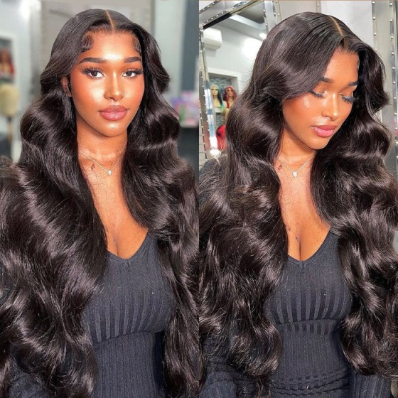 Body Wave 13x4 Lace Front Wigs Human Hair Wide Lace 180 Density Lace Frontal Human Hair Wigs